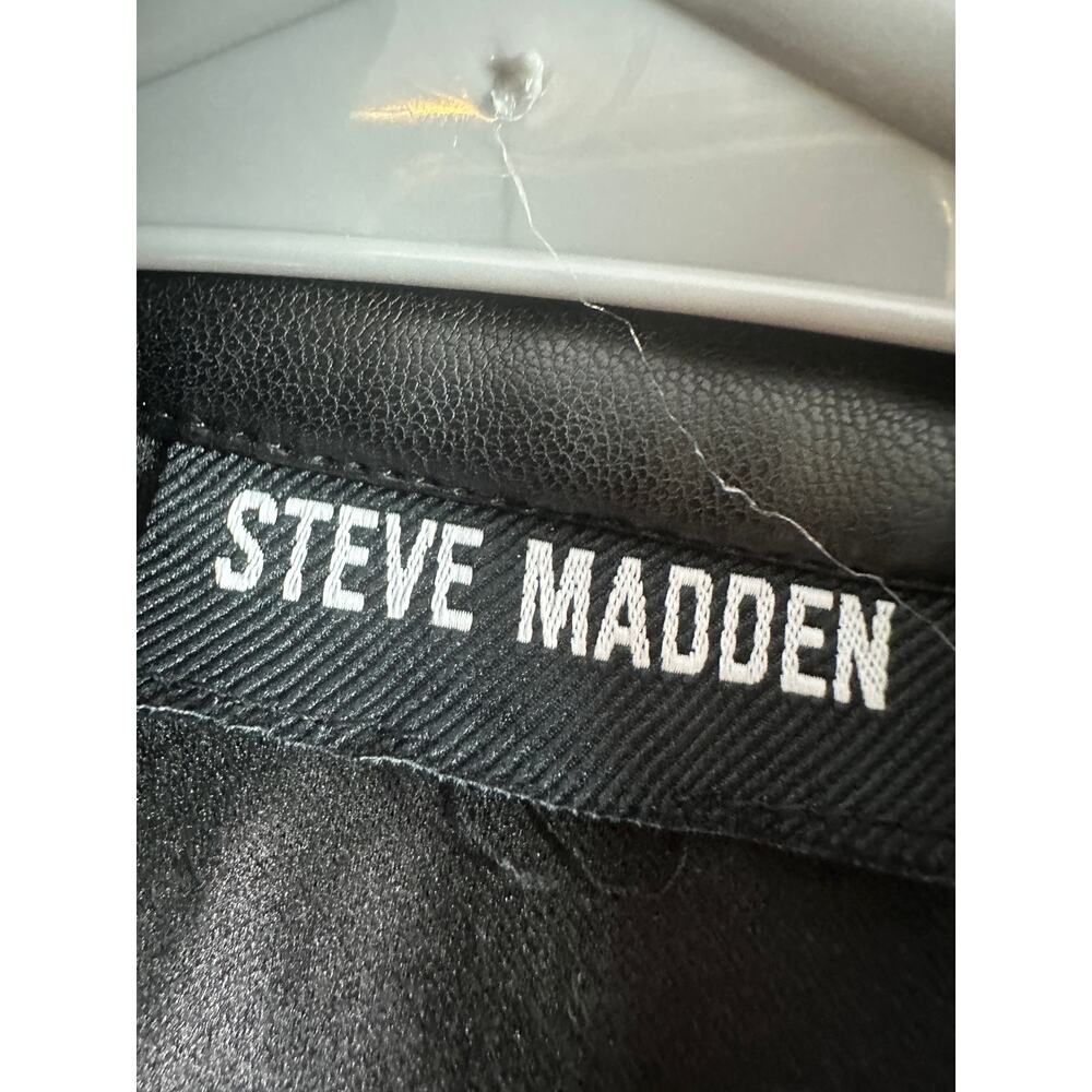 Steve Madden Faux Leather Moto Jacket – Black – Approx. M/L - Picture 6 of 7